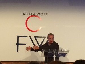 David Brooks, speaking at the Center for Faith & Work conference.